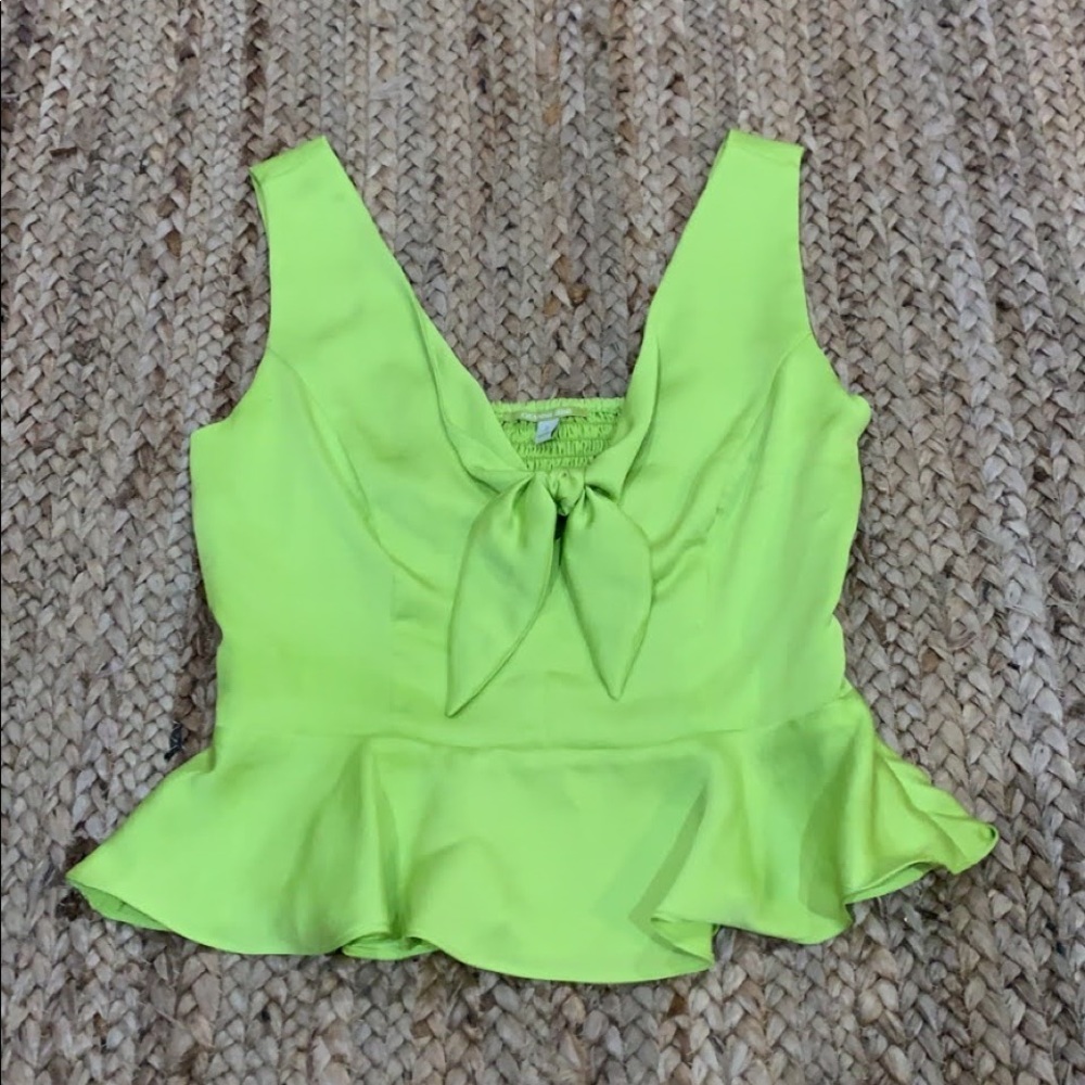 Never been worn - Gianni Bini lime green top